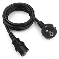 Кабель питания БП/Сеть Cablexpert PC-186-1-2, 1.8м, черный