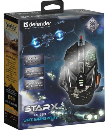 Мышь игровая Defender sTarx GM-390L, USB