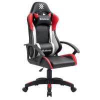 Кресло игровое Defender Crater, черный/красный