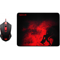 Проводной игровой набор мышь + коврик Redragon M601BA RU