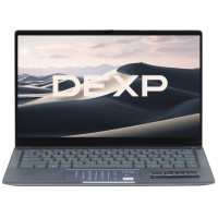 Ноутбук DEXP Aquilon (C14-ICW400) 14.1", IPS, N5095/8/256/W11 Pro, серый