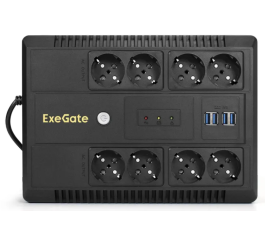 Источник бесперебойного питания ExeGate EX293855RUS NEO NNB-1000.LED.AVR.8SH.CH