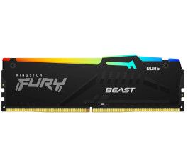 Модуль памяти DDR5 8Gb PC41600 5200MHz Kingston FURY Beast Black RGB (KF552C40BBA-8) CN