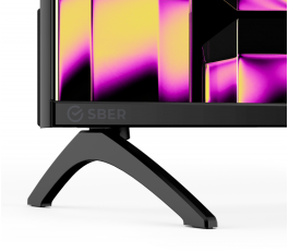 Телевизор 55" Sber SDX 55U4123B, 3840x2160, 4K Ultra HD, 60 Гц, Wi-Fi, Smart TV, СалютТВ, черный