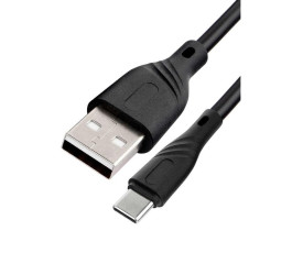 Кабель USB - Type-C, 1m, черный, USB 2.0, Cablexpert CCB-USB2-AMCMO1-1MB