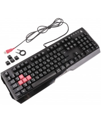 Клавиатура игровая с подсветкой A4Tech Bloody Q135 Neon USB Black