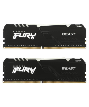 Комплект модулей памяти DDR4 2x8Gb PC4-28800 3600MHz Kingston FURY Beast RGB (KF436C17BBAK2/16)