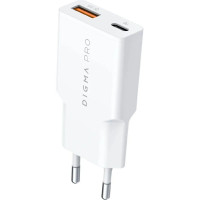 Универсальное СЗУ Digma Pro DPW3A 30W 3A(USB-C), белый