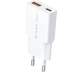Универсальное СЗУ Digma Pro DPW3A 30W 3A(USB-C), белый