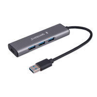 USB-концентратор Gembird UHB-U3P7-01 (7 портов USB 3.1) с доп. питанием (Type-C), кабель USB