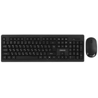 Беспроводной набор клавиатура + мышь Philips SPT6324, черный
