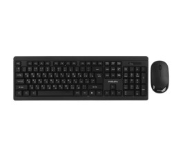 Беспроводной набор клавиатура + мышь Philips SPT6324, черный