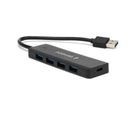 USB-концентратор Gembird UHB-C414 (4 порта USB 3.0) с доп. питанием (Type-C)