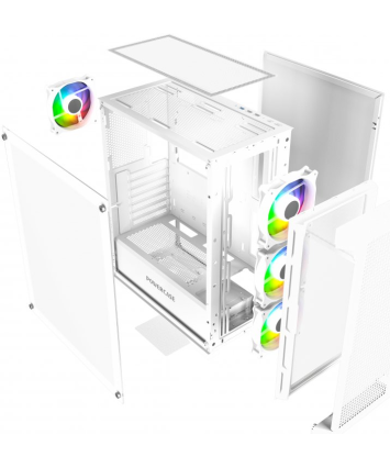 Корпус ATX без БП Powercase Ultimate White (CUW-A4) Корпус ATX без БП Powercase Ultimate White (CUW-A4)