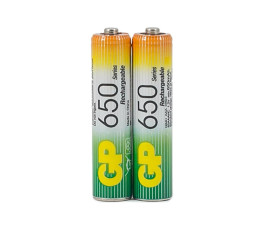 Аккумуляторные батарейки AAA GP 650mAh 65AAAHC-2DECRC2 2шт