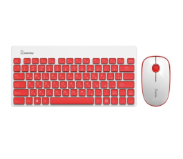 Беспроводной набор клавиатура + мышь Smartbuy 220349AG, красный-белый