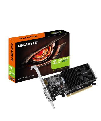Видеокарта nVidia PCI-E 2Gb GeForce GT 1030 Gigabyte GV-N1030D4-2GL