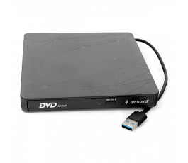 Оптический привод внешний DVD-RW USB 3.0 Gembird DVD-USB-03 черный