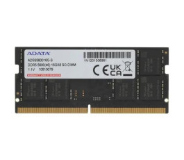 Модуль памяти SODIMM DDR5 16Gb PC44800 5600MHz A-Data AD5S560016G-S