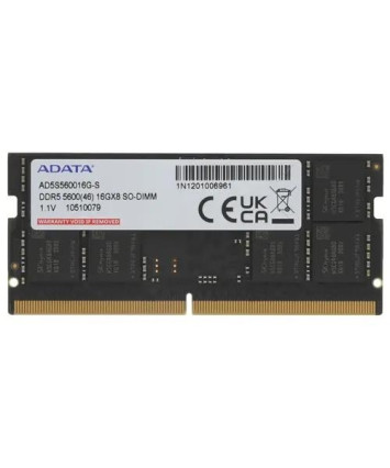 Модуль памяти SODIMM DDR5 16Gb PC44800 5600MHz A-Data AD5S560016G-S