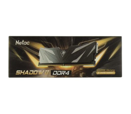 Модуль памяти DDR4 8Gb PC25600 3200MHz Netac Shadow II NTSWD4P32SP-08K Black, с радиатором