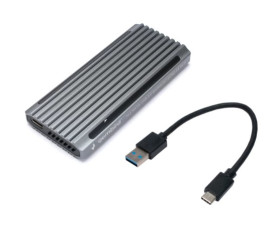 Контейнер для SSD M.2 USB 3.1 Gembird EEM2-SATA-3, Type-C, серебристый