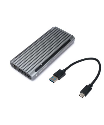 Контейнер для SSD M.2 USB 3.1 Gembird EEM2-SATA-3, Type-C, серебристый