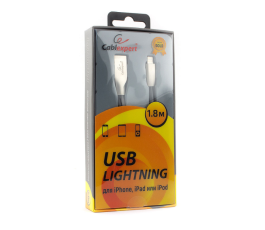 Кабель USB - Ligntning Cablexpert для Apple CC-G-APUSB01Bk-1.8M, серия Gold, 1.8м, черный