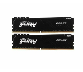 Комплект модулей памяти DDR4 2x4Gb PC4-25600 3200MHz Kingston FURY Beast Black (KF432C16BBK2/8)