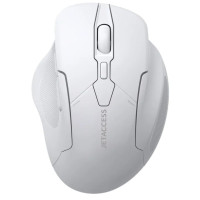 Мышь беспроводная JETACCESS Comfort OM-96 BW белая, USB + Bluetooth