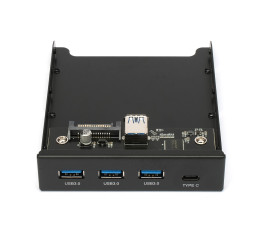 Планка USB 3.0 на переднюю панель 3.5" Gembird, FP3.5-USB3-3A1C, 3xUSB-A 3.0 + 1xType-C