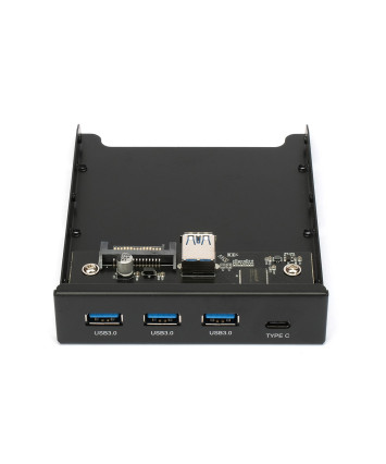 Планка USB 3.0 на переднюю панель 3.5" Gembird, FP3.5-USB3-3A1C, 3xUSB-A 3.0 + 1xType-C