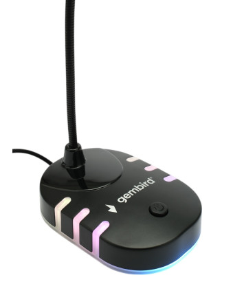 Микрофон Gembird M-05RGB черный Микрофон Gembird M-05RGB черный