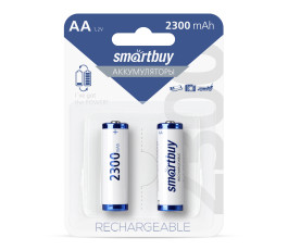Аккумуляторные батарейки AA Smartbuy 2300mAh SBBR-2A02BL2300 2шт