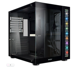 Корпус mATX кубик без БП Ginzzu V501, черный