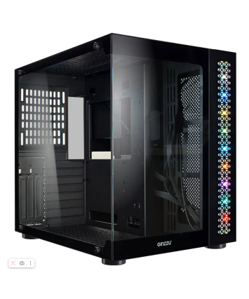 Корпус mATX кубик без БП Ginzzu V501, черный