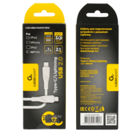 Кабель Type-C - Lightning Cablexpert CCB-USB2-CMAPO1-1MW, 1м, белый