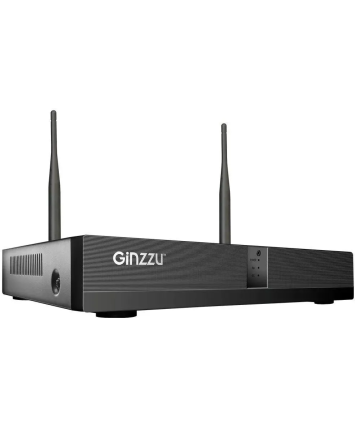 WiFi Комплект видеонаблюдения Ginzzu HK-8401W, 8ch, 3Mp, HDMI, 4 улич. кам. 3.0Mp, IR30м