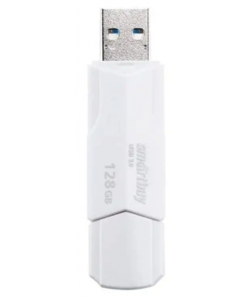 Флеш накопитель 128Gb USB 3.0 SmartBuy CLUE White (SB128GBCLU-W3)