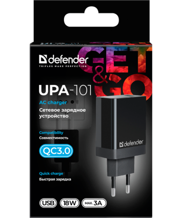 Универсальное СЗУ DEFENDER UPA-101 (1 USB, 18W)