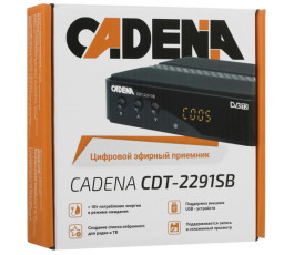 Цифровой приемник ТВ CADENA CDT-2291SB DVB-T2 черный