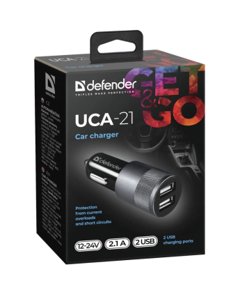 Автомобильное ЗУ DEFENDER UCA-21 (2 USB, 2.1А)