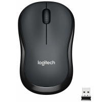 Мышь беспроводная Logitech M220 SILENT черно-серая