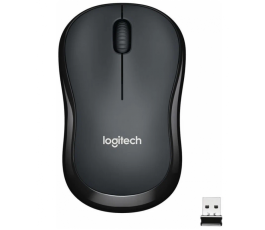 Мышь беспроводная Logitech M220 SILENT черно-серая