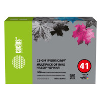 Комплект чернил Cactus CS-GI41PGBK/C/M/Y 350мл для Canon PIXMA G1420/G2420/G2460/G3420/G3460