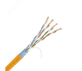 Кабель внутренний витая пара Бухта 305м NetLink NL-CU FTP 4PR оранжевый(LZSH-FTP-5e-2x4x24AWG)(7376)