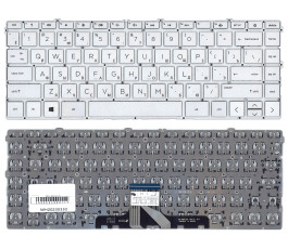 Клавиатура для ноутбука HP Pavilion 14-DV 14-DW серебристая