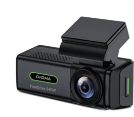 Видеорегистратор Digma FreeDrive 940W max, 4Mpix, 2160x3840, черный