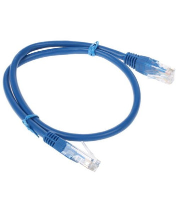 Патчкорд UTP Cablexpert PP12-0.5M/B кат.5e, 0.5м, литой, многожильный (синий)