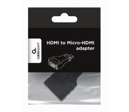 Переходник microHDMI (Male) -HDMI (Female), Cablexpert A-HDMI-FD